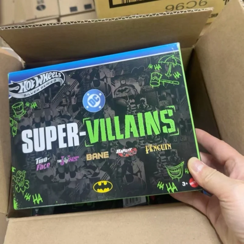 hot-wheels-silver-series-dc-super-villains-batman-theme-5-pack-alloy-diecast-car-model-collection-set-for-collectors-jnn44