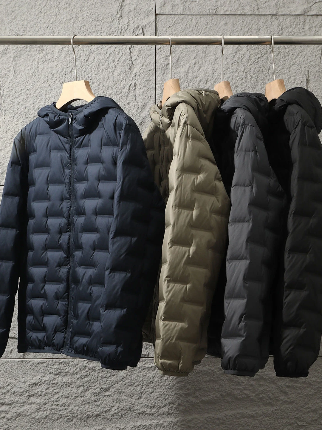 

Мужская уличная повседневная пуховая куртка с капюшоном, ветрозащитная, теплая, в деловом стиле, модная, с декоративной молнией, из полиэстера