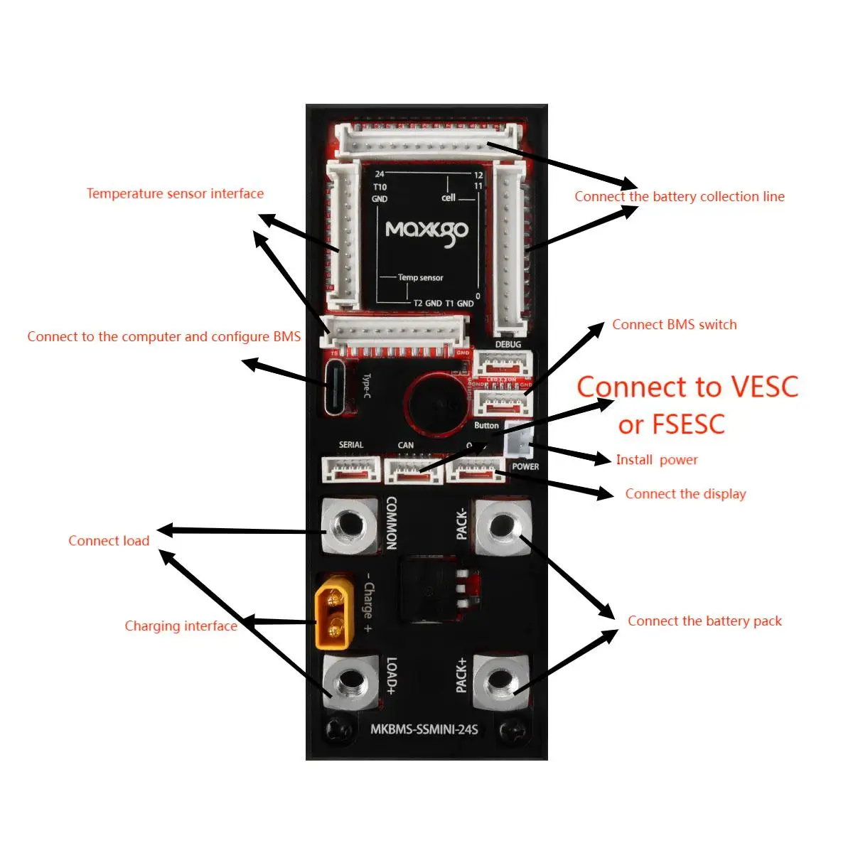 24S 70a Li-Ion Batterij Smart Bms Overladen Bescherming Printplaat Lifepo4 Lto Accu Bescherming