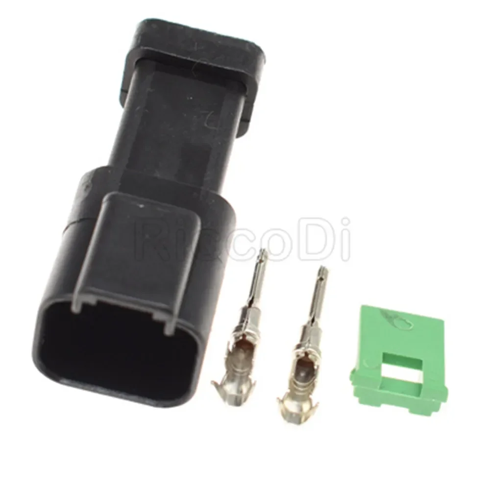5/10/20/50/100sets 2pin auto waterproof plastic black plug wire harness cable connector DT04-2P-CE05 DT04-2P-E004