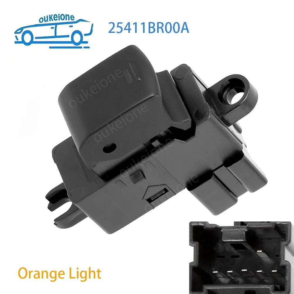 Para Nissan Qashqai J10 Murano Teana 2007-2012 lado izquierdo derecho del pasajero interruptor de ventana única botón de Control 25411BR00A
