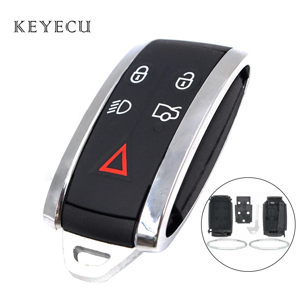 

Smart Remote Car Key Fob Shell Case Replacement for Jaguar XF XK XKR X-Type S-Type 2007 2008 2009 2010 2012