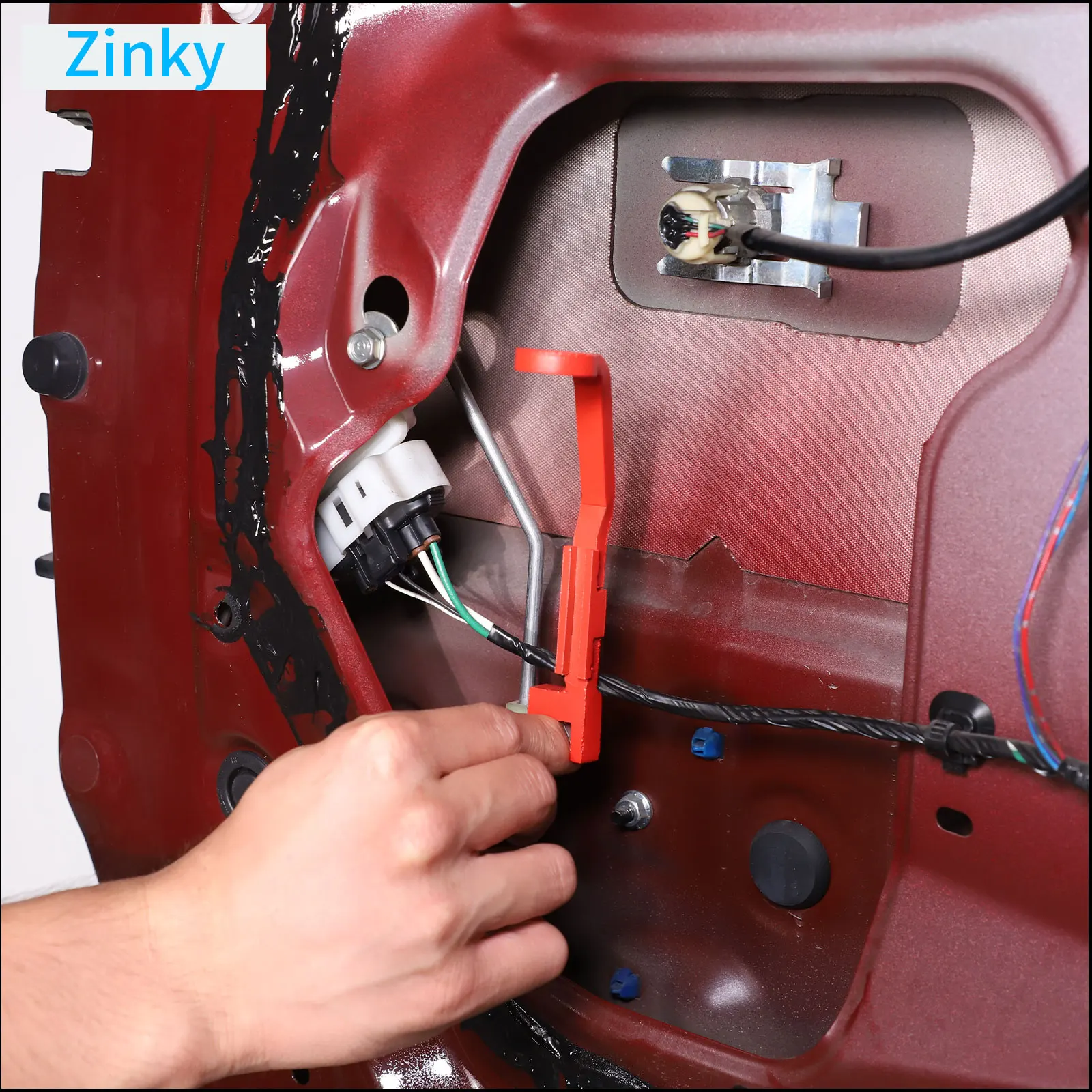 

Zinky Aluminum Alloy Red Car Tailgate Emergency Switch Bracket for Toyota FJ Cruiser 2007-2021 Interior Modification Accessories