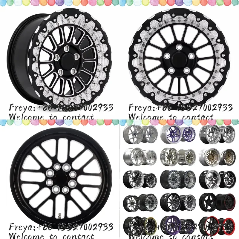 15x10 15x12 Forged Billet Beadlock Drag Wheels 5x114.3 5x4.5 Drag Radial Street & Strip for Fox Body New Edge Mustang