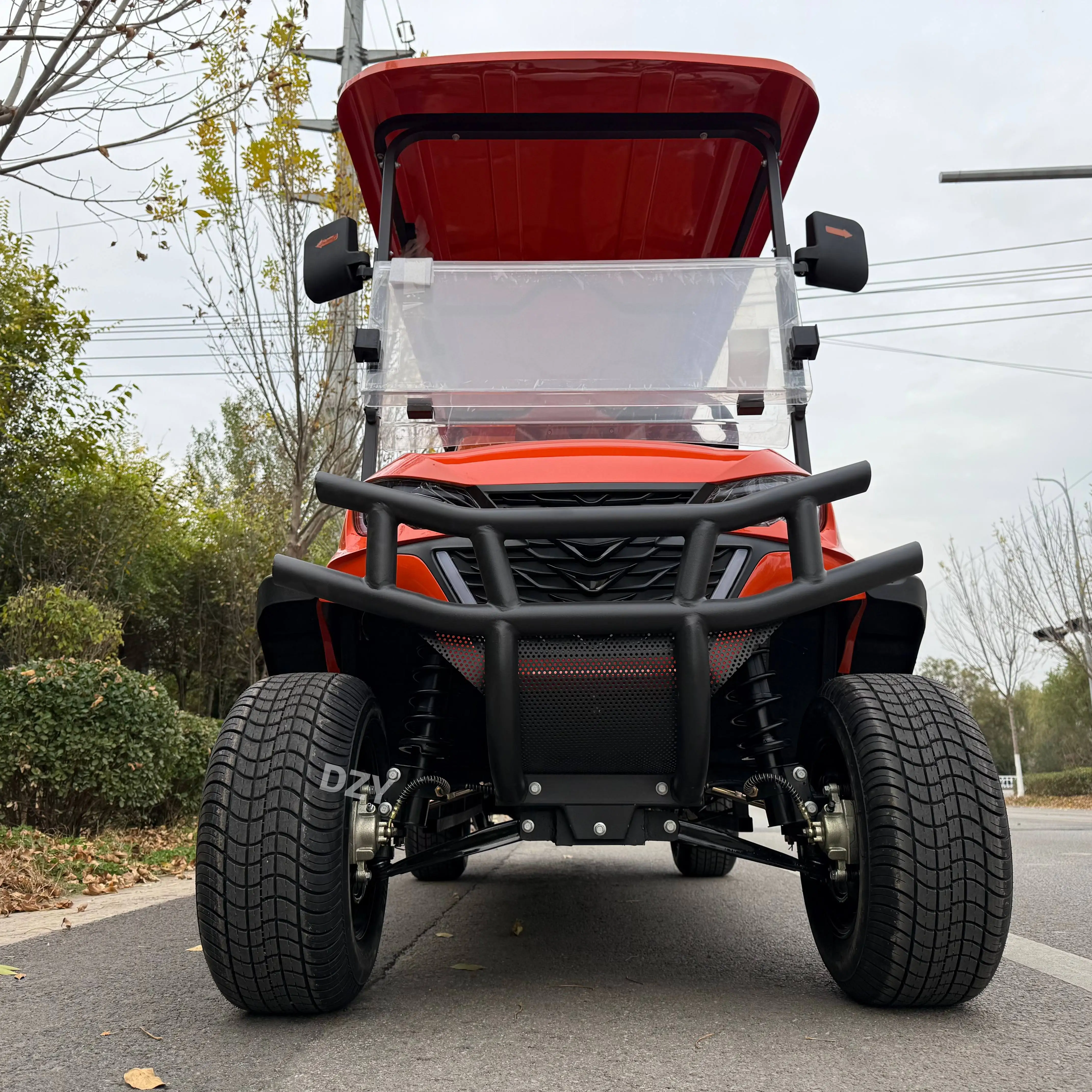 48/72V 5000W Lifted Electric Golf Cart  New Model with 4+2 Seats Global Sale DOT Certified Lithium Battery Powered Golf