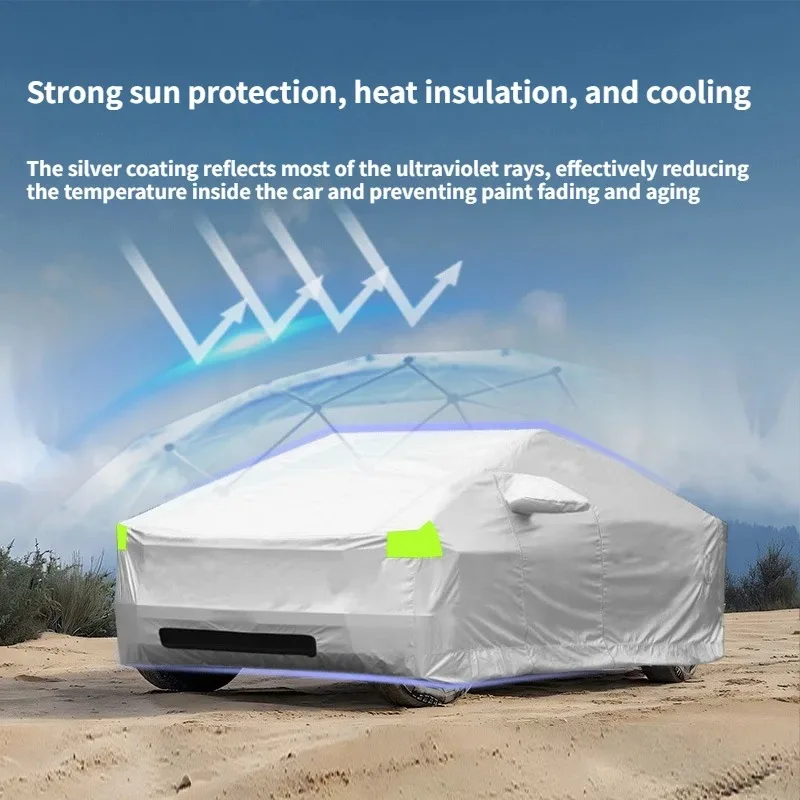 

For Tesla Cybertruck 2024 2025 2026 Full Car Cover Waterproof Sun Protection Cover Outdoor Snow Cover Sunshade Car Accessories