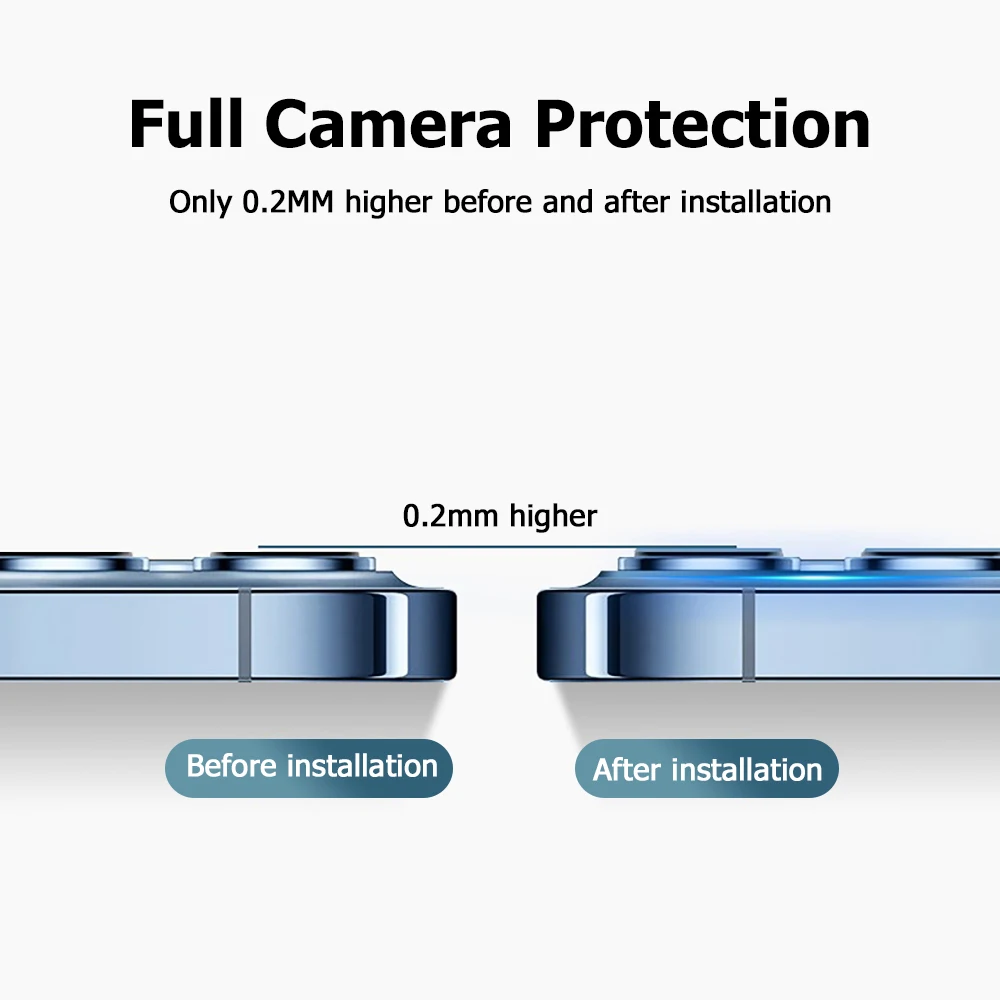 Metal Tempered Glass Cover Camera Protector For iPhone 17 Air 16 Pro Max 15 Plus 14 13 Mini 12 11 Protection Phone Accessories view 6