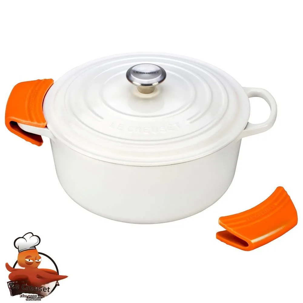 

Le Creuset Enamel Cast Iron Pot Silicone Heat Resistant Handle Oven MittS Protection Multi Color Kitchen Cooking Tools