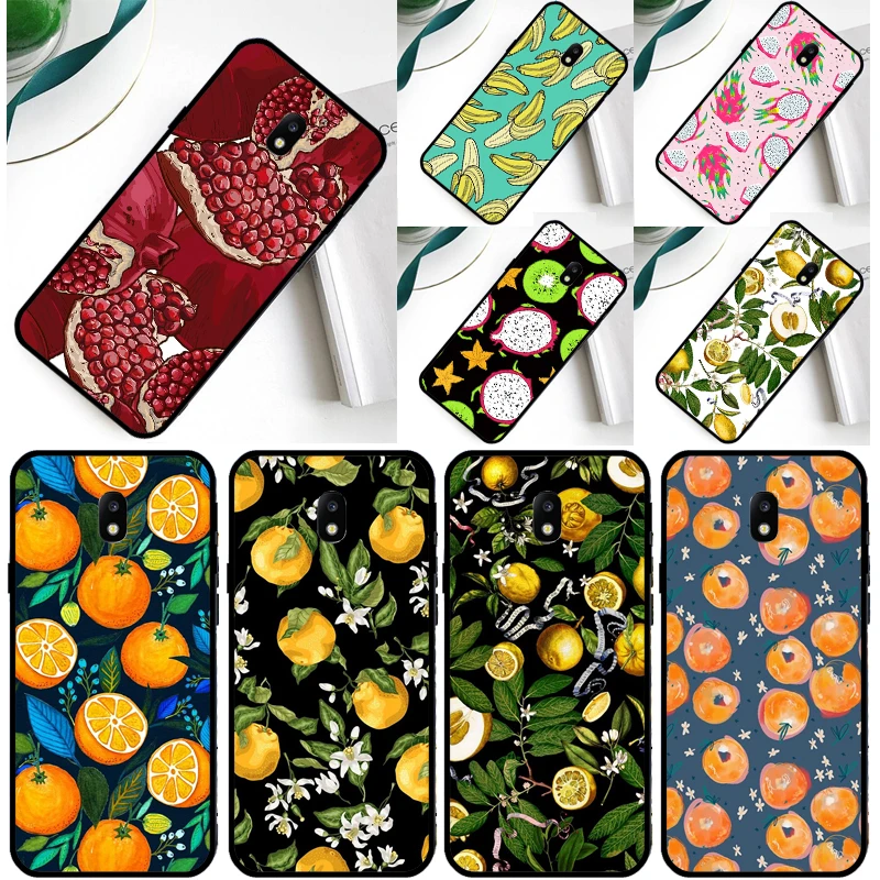 Tropical Summer Fruit Lemon Case For Samsung Galaxy A9 A8 A7 A6 J6 J4 Plus J8 2018 J3 J7 J5 2017 A3 A5 J1 2016 Cover