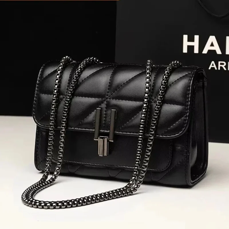 Lingge bag chain bag single shoulder bag diagonal cross style crossbody bag for women