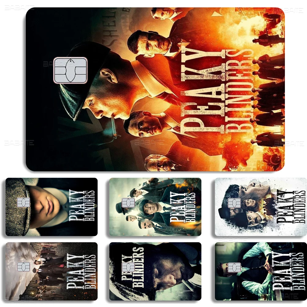 

Crime TV Drama P-Peaky B-Blinders 2024 Anime Cartoon Skin Stickers Film Tape Case For Big Credit Debit Card Front Side