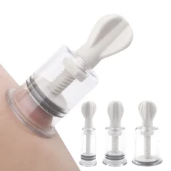 4 Size Rotating Handle Jar Vacuum Cupping Cans for Massage Anti Cellulite Cup Body Pain Relief Vacuum Massage Cup For Face Body