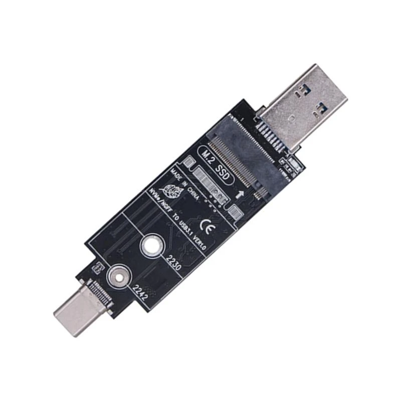 Q5WA M.2 к USB -адаптеру двойной протокол M.2 NVME ngff жесткий диск USB3.1 gen2 USB к NVME Solid States Reader для 2280 2242
