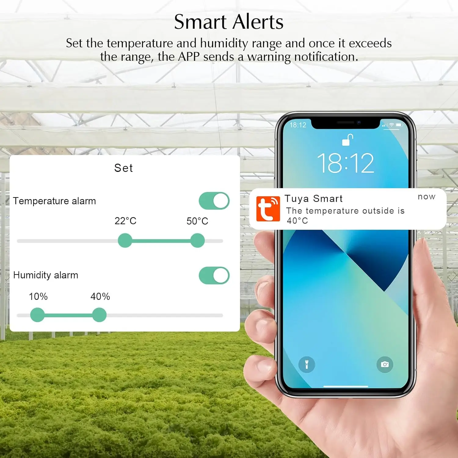 WiFi Indoor Thermometer & Humidity Monitor, Smart Alerts, Data Storage, White 2-Pack with Screen