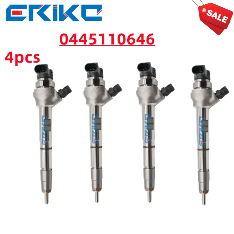 

4 PCS 0 445 110 646 Fuel Common Rail Injector 0 445 110 646 Diesel Rail Injector 0445 110 646 Diesel Parts Fuel Injector