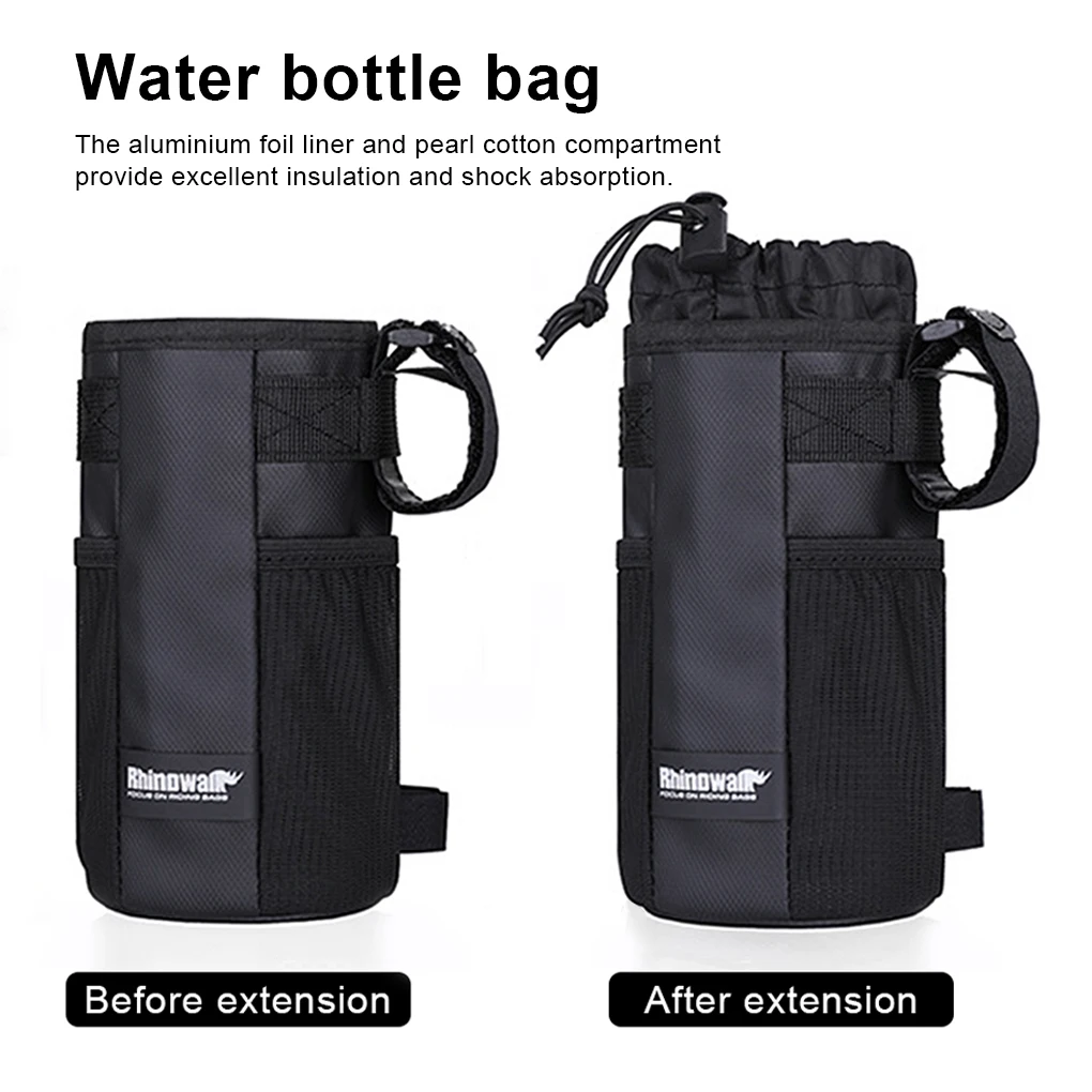 

Rhinowalk 1.2L Mountain Bikes Bag with Mesh Pocket Water Bottle Storage Pouch Polyester Cellphone Holder Outdoor Cycling