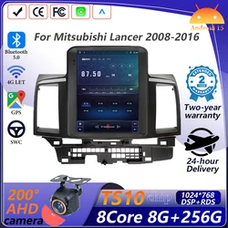 Android 15 For Mitsubishi Lancer 2008-2016 Carplay Multimedia Player navigation 9.7Inch 5G Wifi DSP Touch Display Android Auto