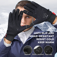Waterproof Cycling Gloves Winter Touch Screen Bicycle Gloves Outdoor Scooter Windproof Riding Motorcycle Ski Warm Bike Gloves