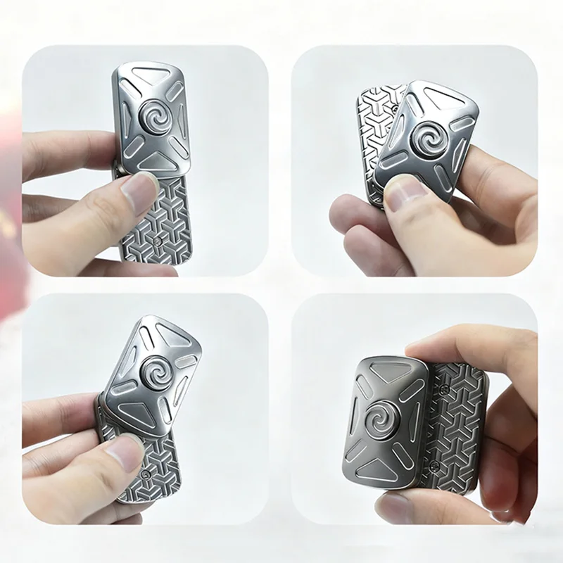 رواية EDC تململ لعبة 2 في 1 المعادن الإبداعية موقف لانهائي تململ المنزلق الإجهاد الإغاثة اليد سبينر أدهد أدوات #3