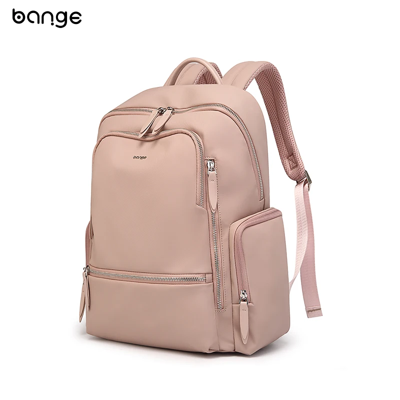 

BANGE Women Fashion Backpack Solid color travel bag Commuting School Bag Female Students 15.6-inch Computer Backpack