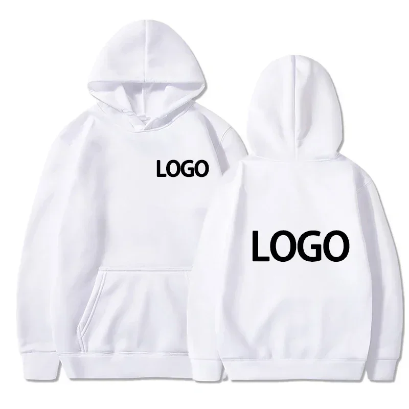 Men's and Women's Hooded Pullover, Customized Team Loose Casual Clothing, Fashionable and Personalized 100% Polyester, - Image 4