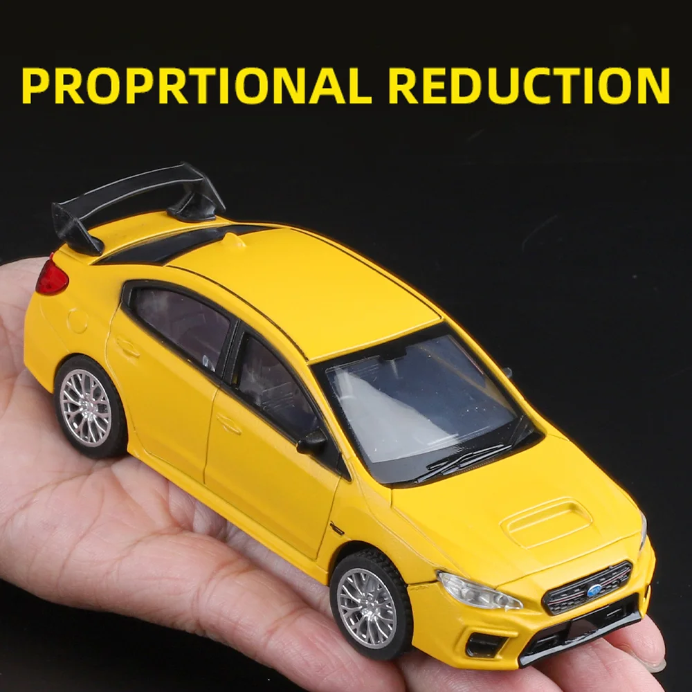 1/43 Schaal Subaru WRX STI Legering Sportwagen Miniatuur Diecast Auto Model Pull Back gesimuleerde Verzamel Kinderen Verjaardag Speelgoed Geschenken