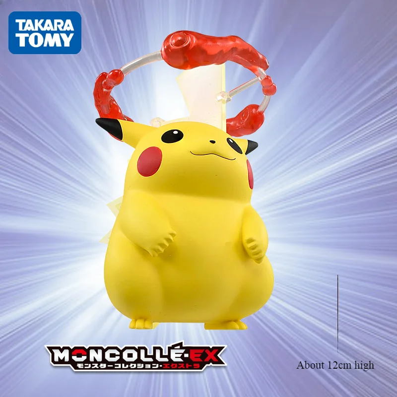 

TAKARA TOMY Pokemon Pikachu Ultimate Edition, фигурка, коллекция анимационных украшений, детская игрушка, модель, подарок на день рождения