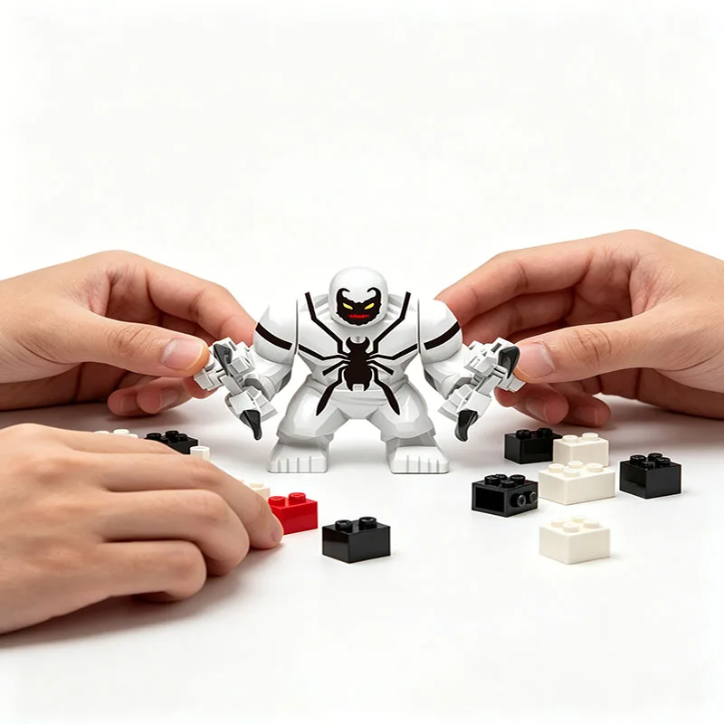 Superhelden Mini-Baustein-Spielzeug Tierfigur Venom Slaughter Boy DIY Montage-Baustein-Spielzeug Kindergeburtstags-Geschenk
