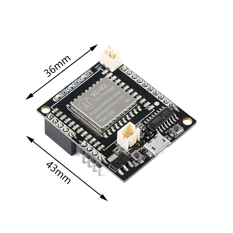 VC-02-Kit AI Intelligent Offline Voice Recognition Control Module Development Board VC02 Offline Recognition Speech Control