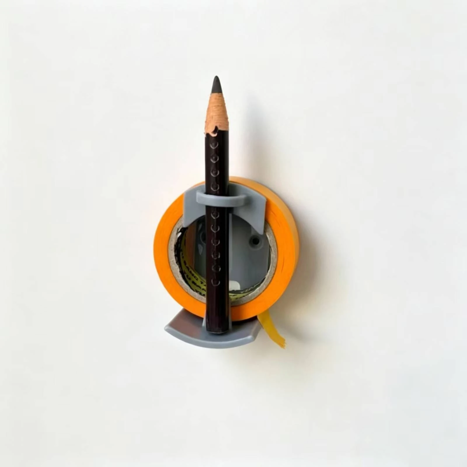 Wall-Mounted Tape Dispenser Compact Wall Tape Dispenser Easy-Access Convenient for Crafters, Craft Room, Kitchen view 3