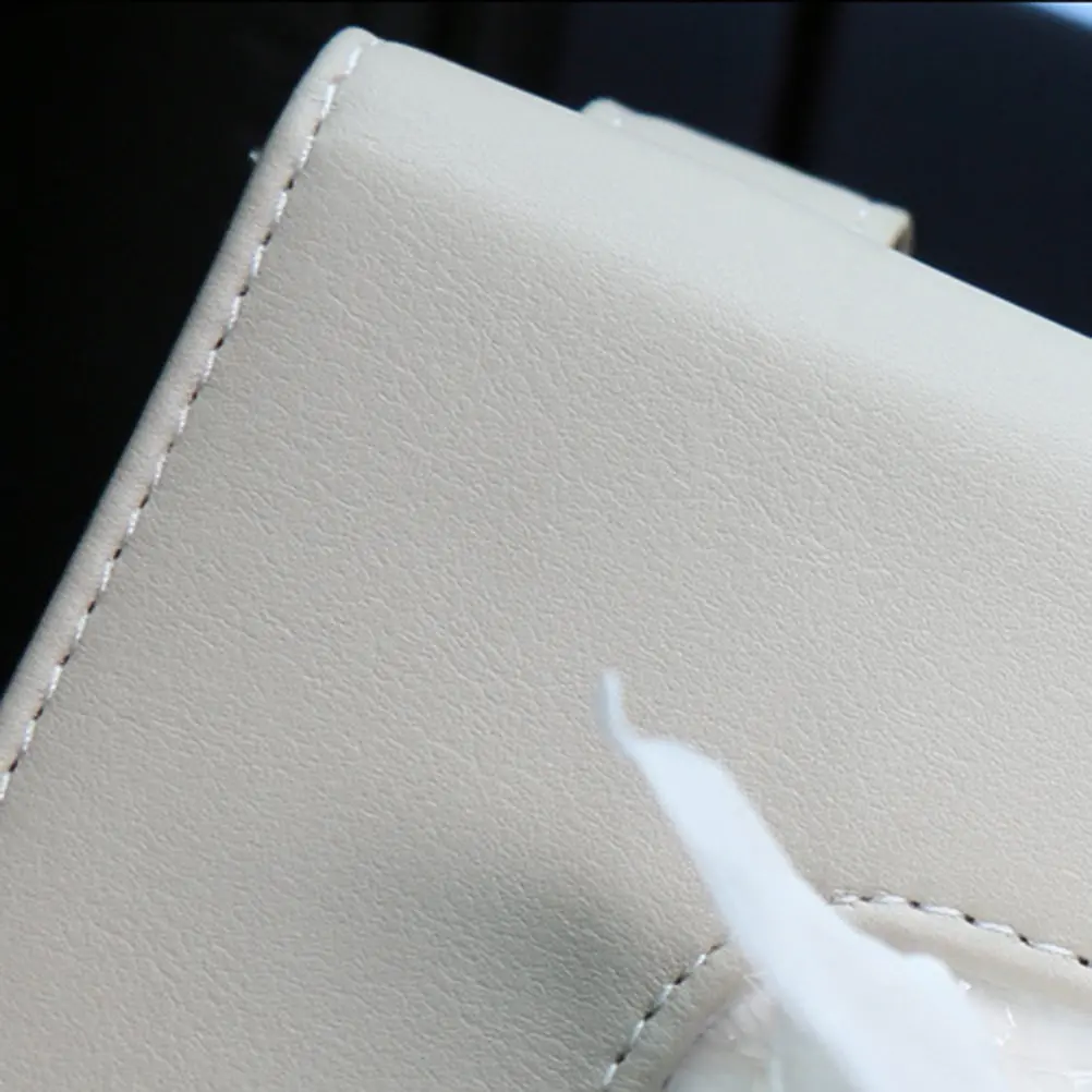Sunshade Tissue Box Napkin Storage Box Beige Car Hanging Style Tissue Paper Container Interior Decoration Accessories