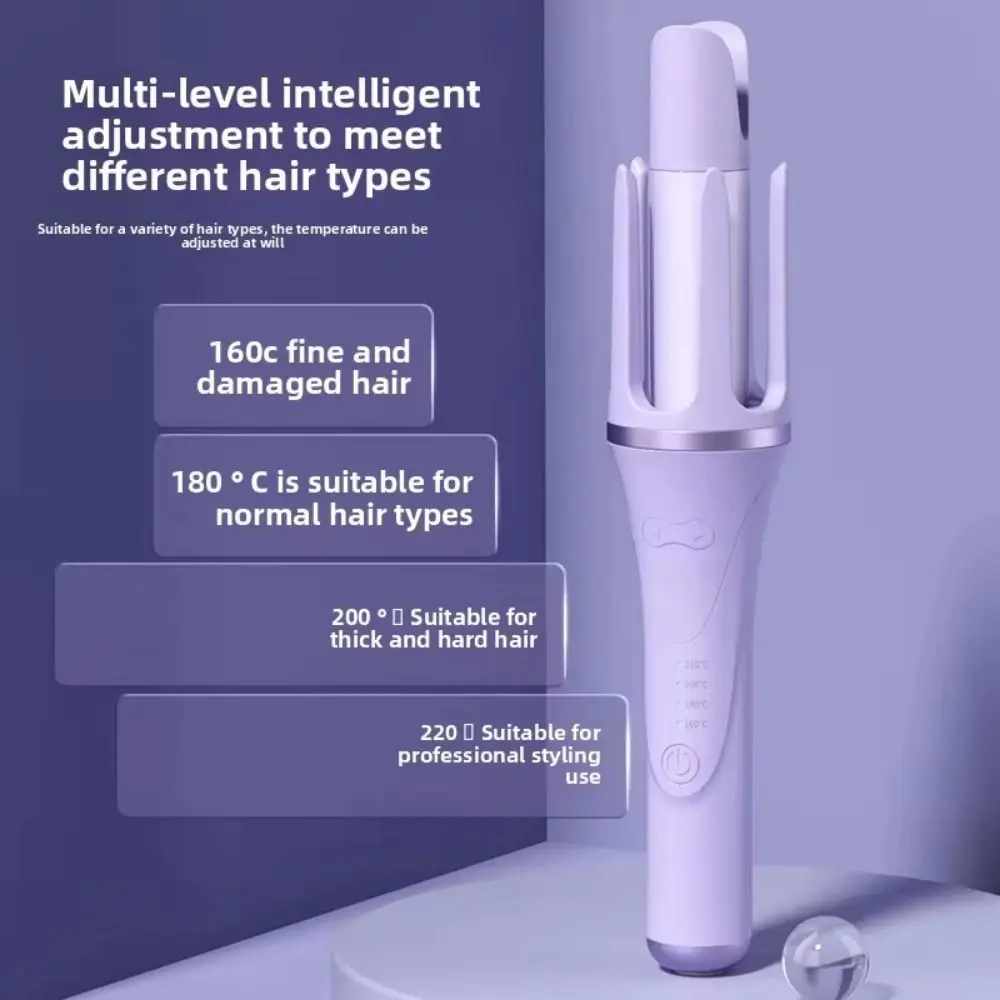 

Anti-Scald Automatic Hair Curler 32MM Adjustable Gear Curling Iron Non Damaging Hair Rotating Hair Curling Machine Dormitory