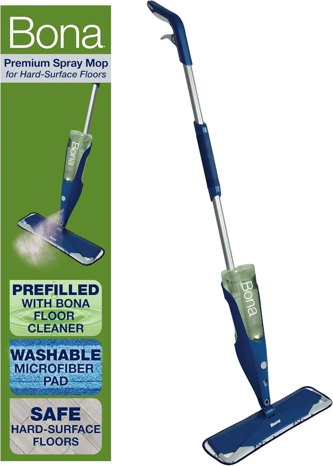 

Premium Motion Multi-Surface Floor Spray Mop - Includes Multi-Surface Floor Cleaning Solution and