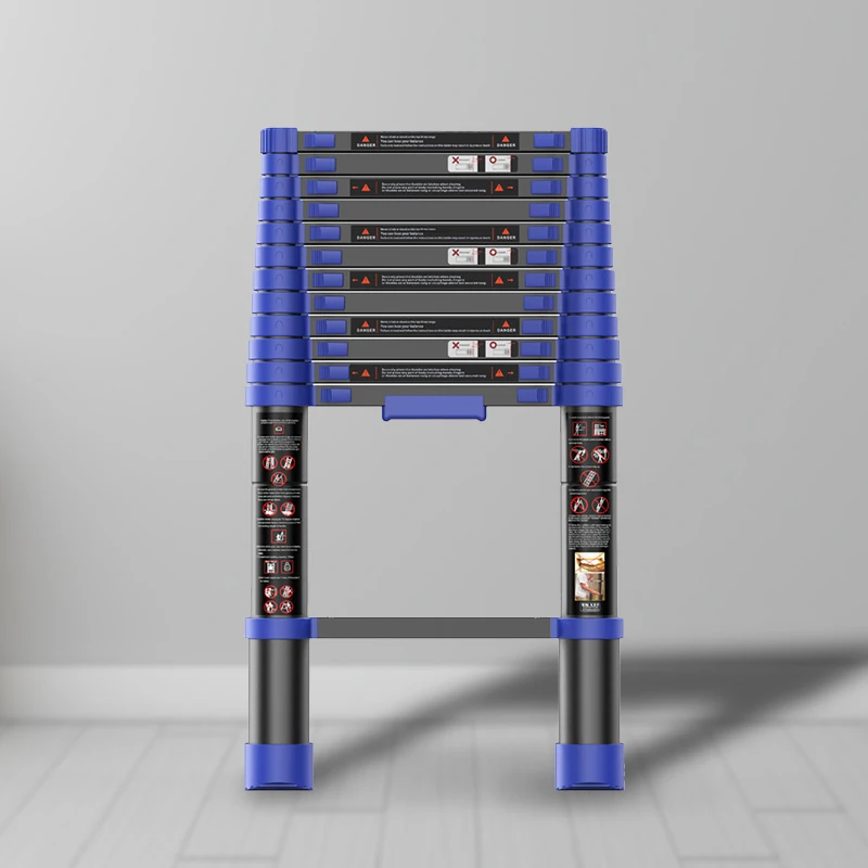 

Quality Assurance 12.5FT Saftey Telescopic Ladder En131 Aluminum Folding Step Ladder