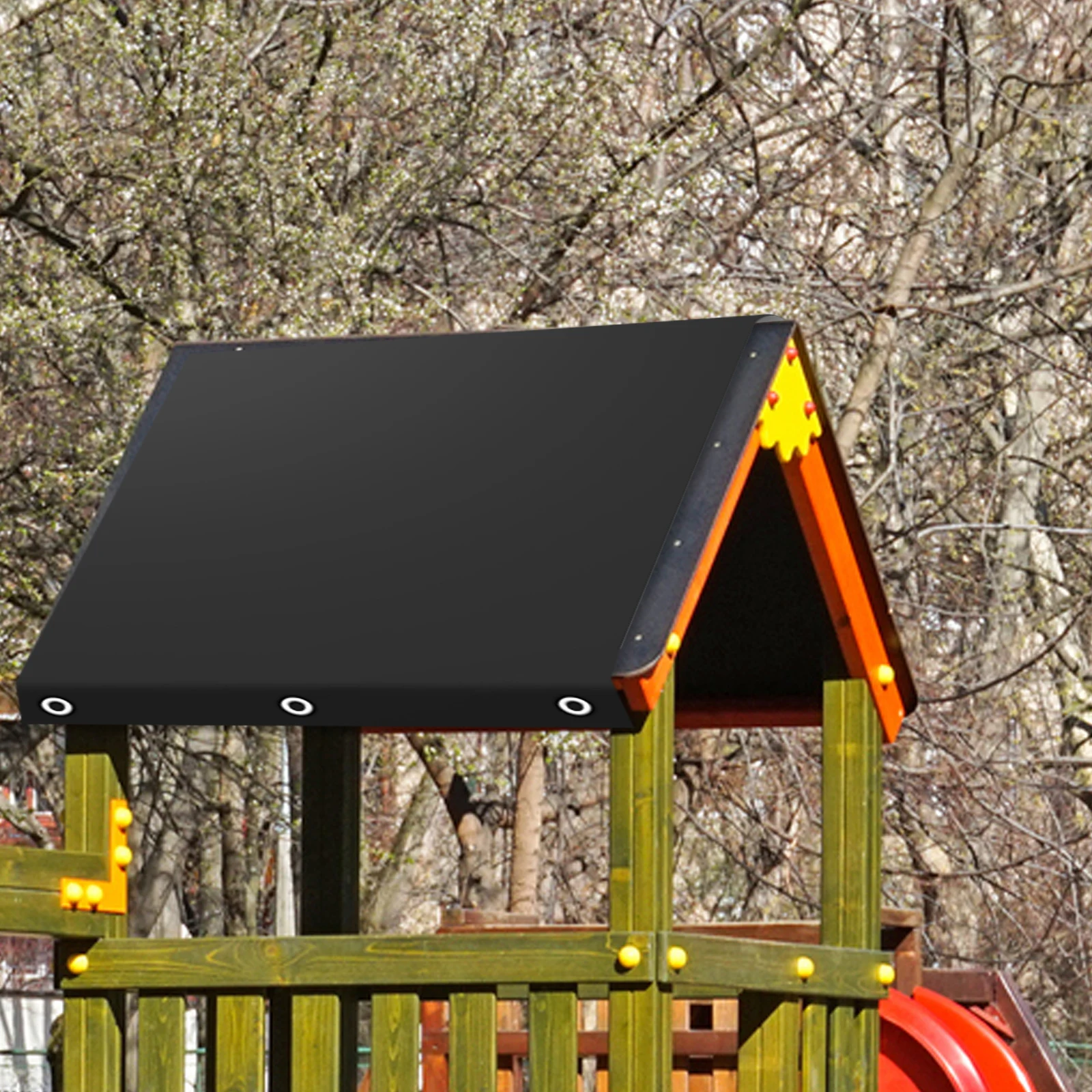 

Waterproof Playground Roof Cover Sunproof Canopy for Outdoor Playset Swings Slides Playground Equipment Canopy Tarp