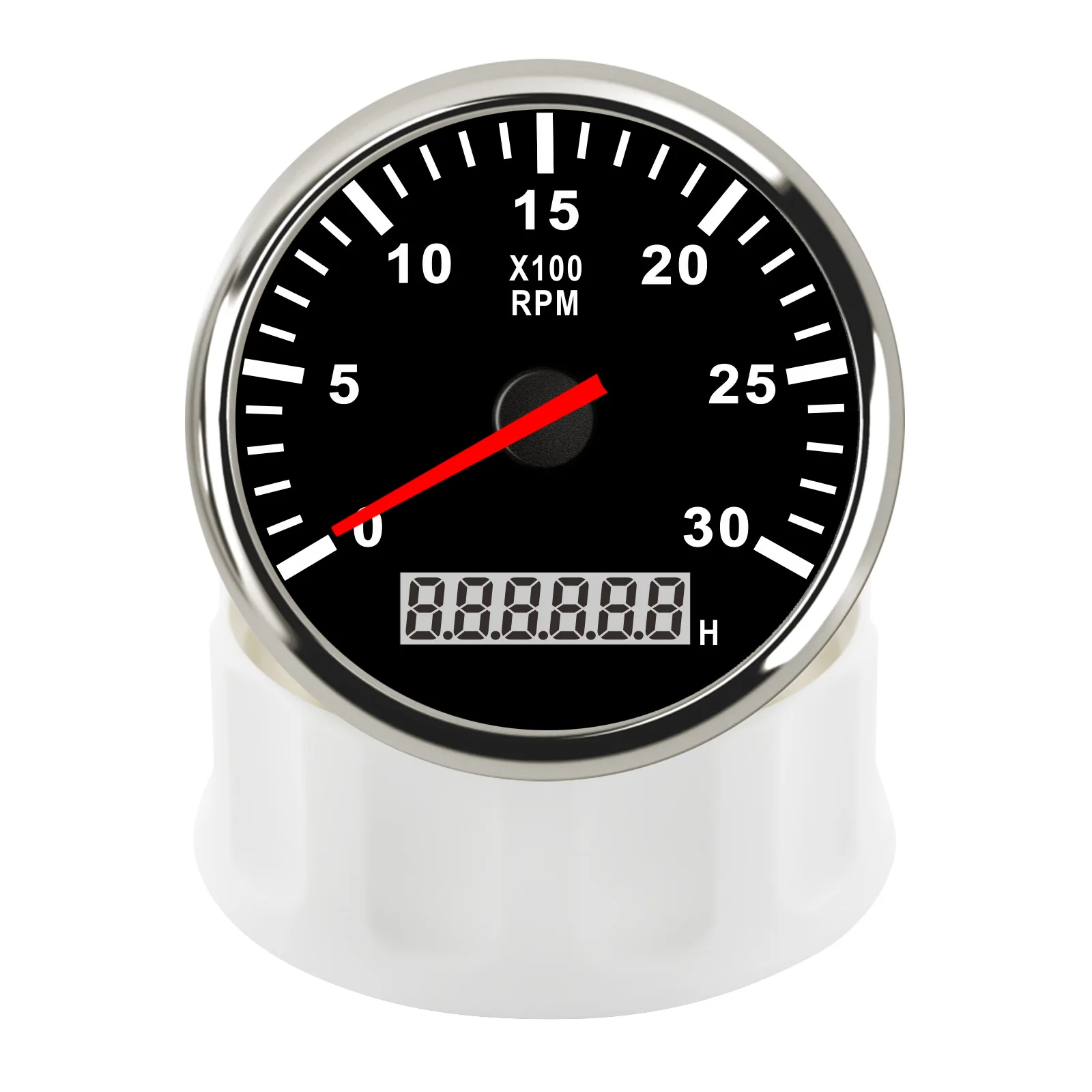 AD 85 mm Dieselmotor-Drehzahlmesser, 0–4000 U/min, digitaler LCD-Stundenzähler + M16/M18 U/min-Sensor für Auto, Boot, Motorrad, mit roter Hintergrundbeleuchtung – Detail 5