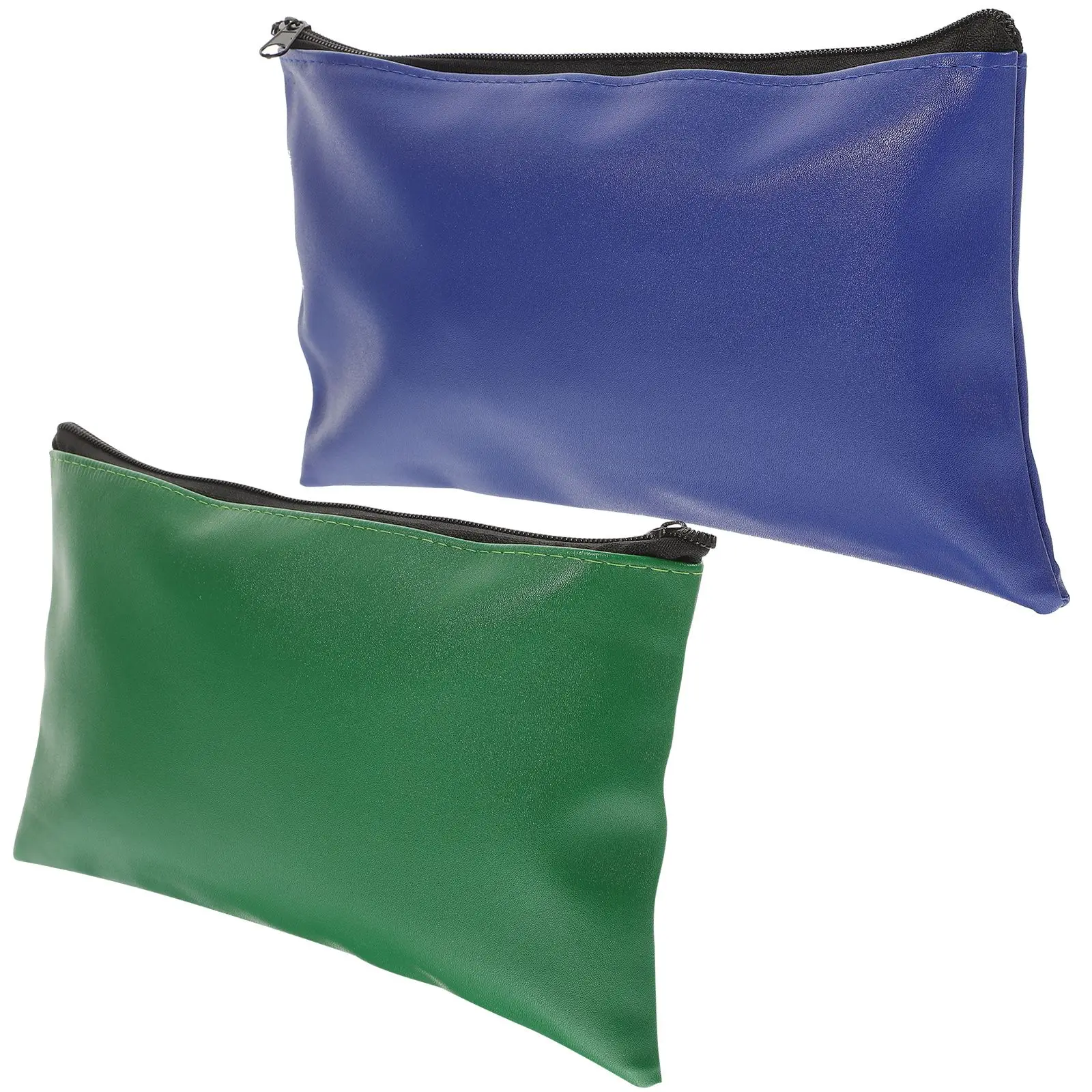 2 шт. водонепроницаемая папка для документов, сумка на молнии для файлов, журналов, денежных квитанций, черная, практичная, длительного использования