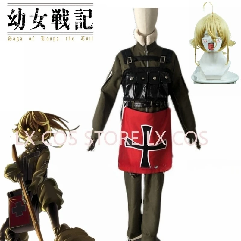 Saga of Tanya The Evil Tanya Von Degurechaff Uniform Cosplay-Kostüm nach Maß