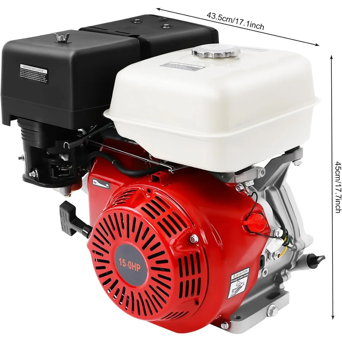 محرك 420cc 4-السكتة الدماغية 15 حصان محرك محمول بعمود أفقي يعمل بالغاز اسطوانة واحدة سحب بدء محرك بنزين للكارت #2