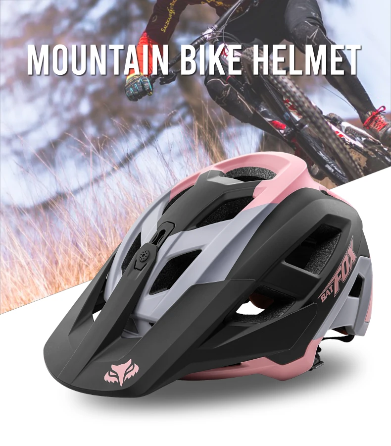 BATFOX Mountainbike-Helm mit austauschbarem, warmem Ohrenschutzfutter, Winter-Elektroroller-Sicherheitsausrüstung, MTB-Fahrradhelme – Detail 9