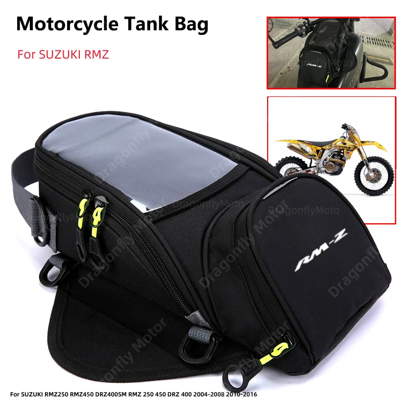 

Motorcycle Fuel Bag Mobile Phone Navigation Tank For SUZUKI RMZ250 RMZ450 DRZ400SM RMZ 250 450 DRZ 400 2004-2008 2010-2016