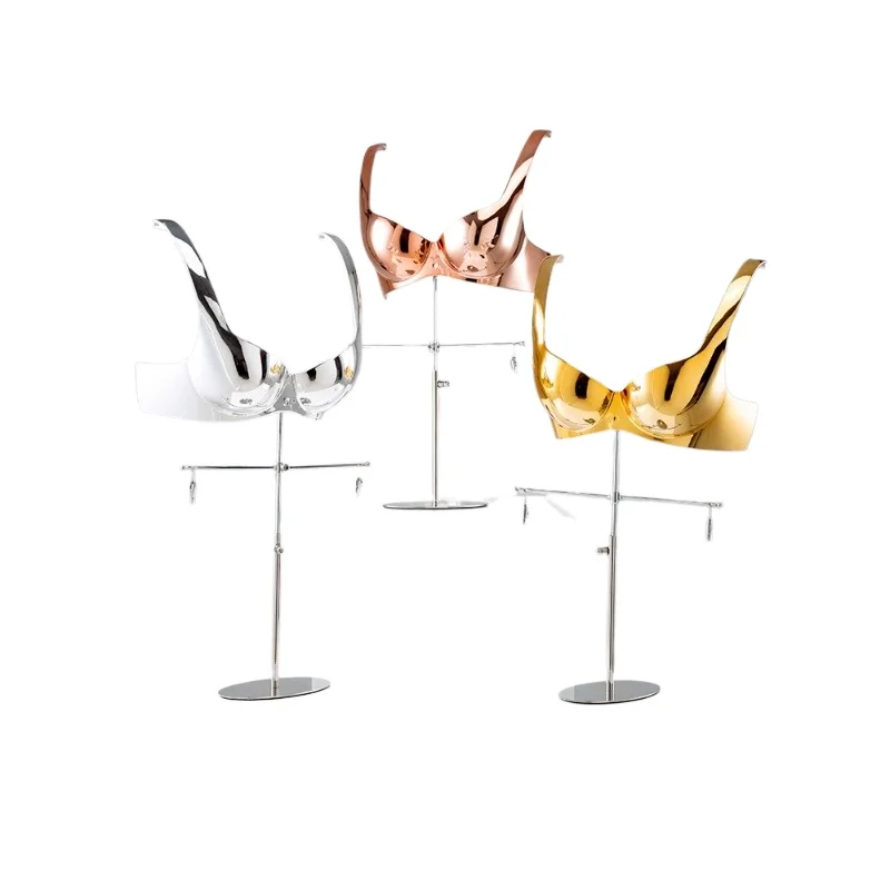 High-grade Electroplated Underwear Shop Window Dummy Model Display Rack