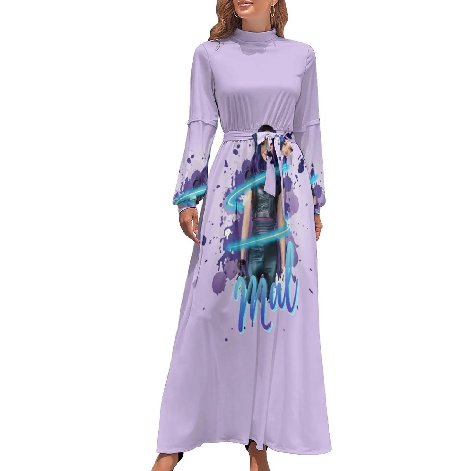 

Mal - Descendants 3 Long Dress summer clothes dress for women summer Dress woman summer