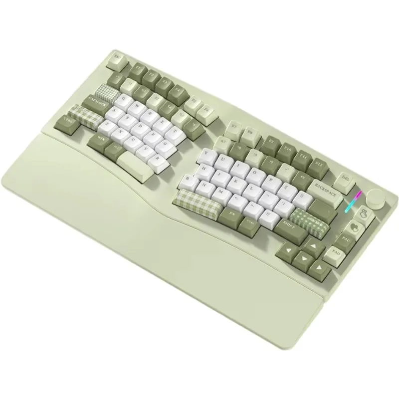 Imagem -06 - Teclado Mecânico de Alumínio sem Fio Tri-mode Junta Ergonômica Hot-swap Rgb Personalizado Escritório Jogos 75 Feker-alice75