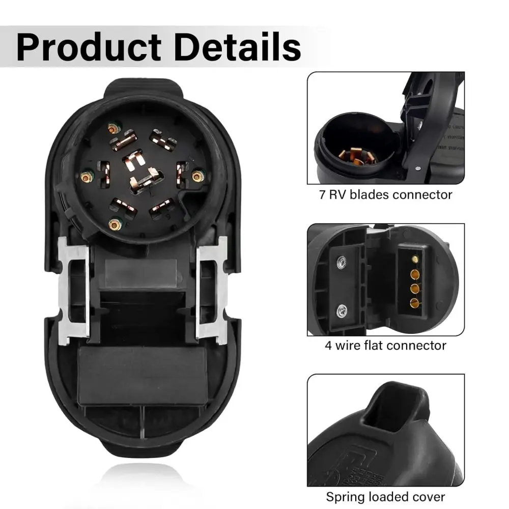 Truck Trailer Towing Harness Socket 4 Pin 7 Pin Plug Adapter For Ford F150 F250 F350 Light Wiring Connector Maintenance Kit