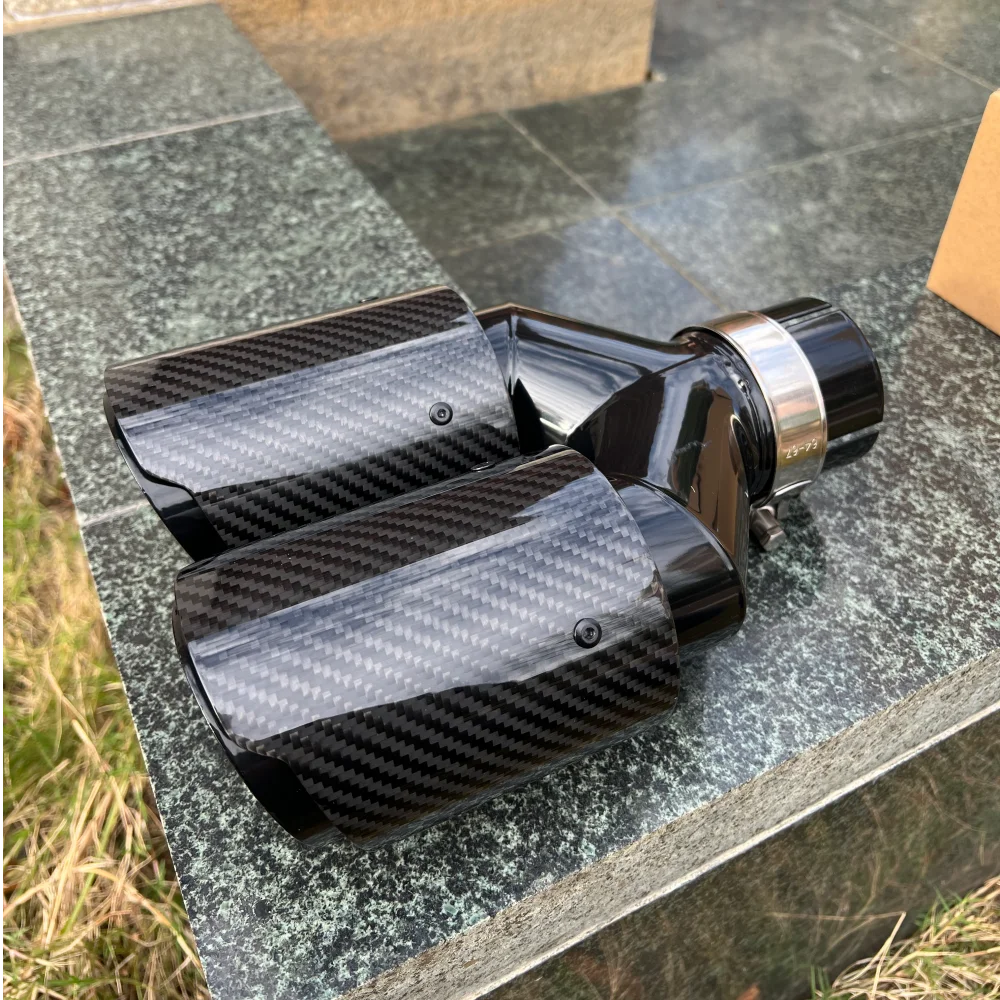Stilvolle Carbon-Auspuffblende – Exhaust Tips Dual Outlet Carbon Fiber 63Mm Bewertung und Preis