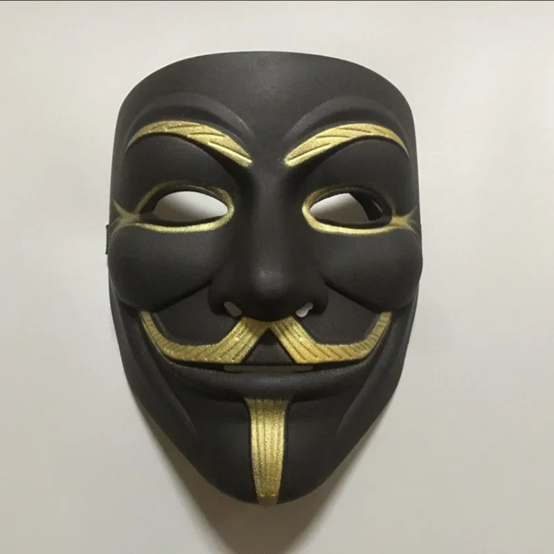 High Quality V for Vendetta Mask Anonymous Movie Guy Fawkes Halloween Masquerade Party Cosplay Mask