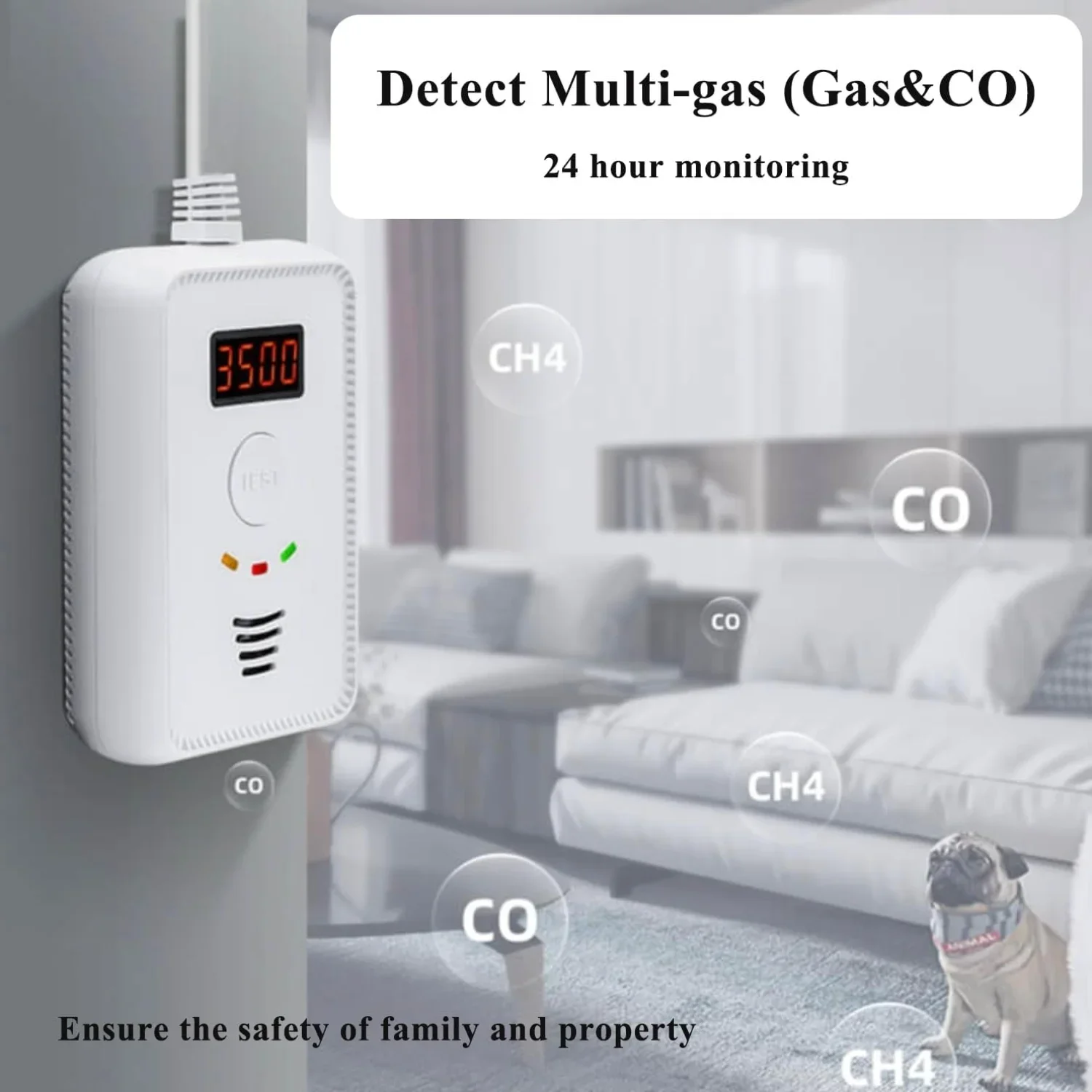 Gas gas leak detector for household combustible gas detector