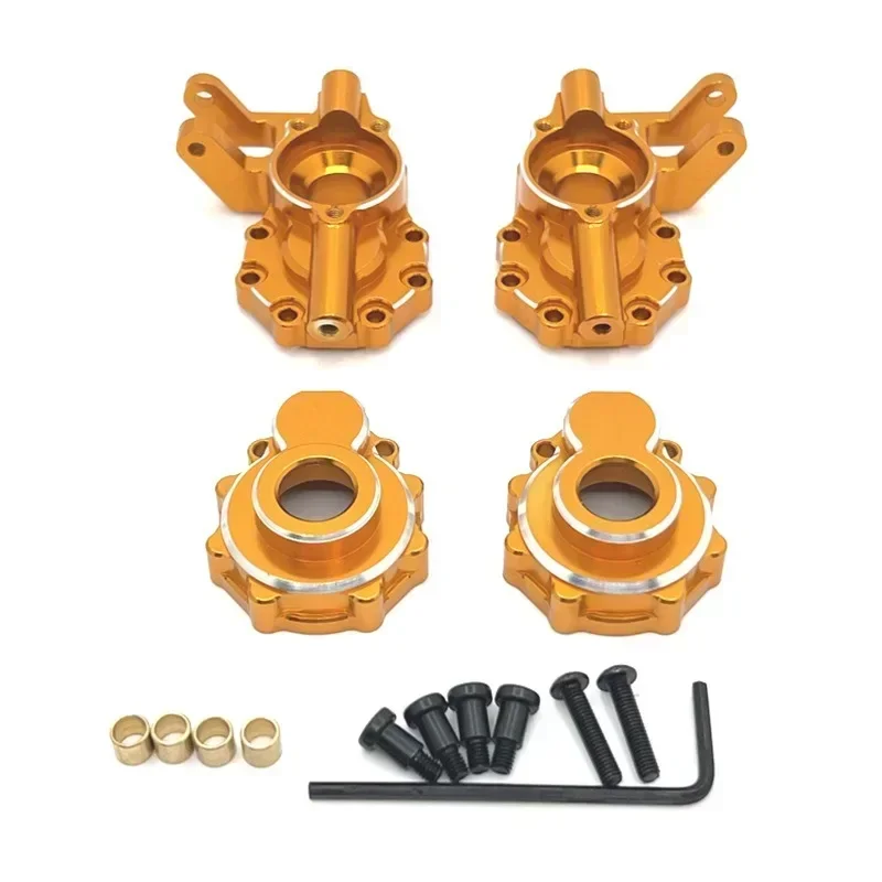 อะไหล่รถบังคับวิทยุ WLtoys 104006 104010 104020 104026 อัพเกรดแกนล้อหน้า ชุดพวงมาลัย