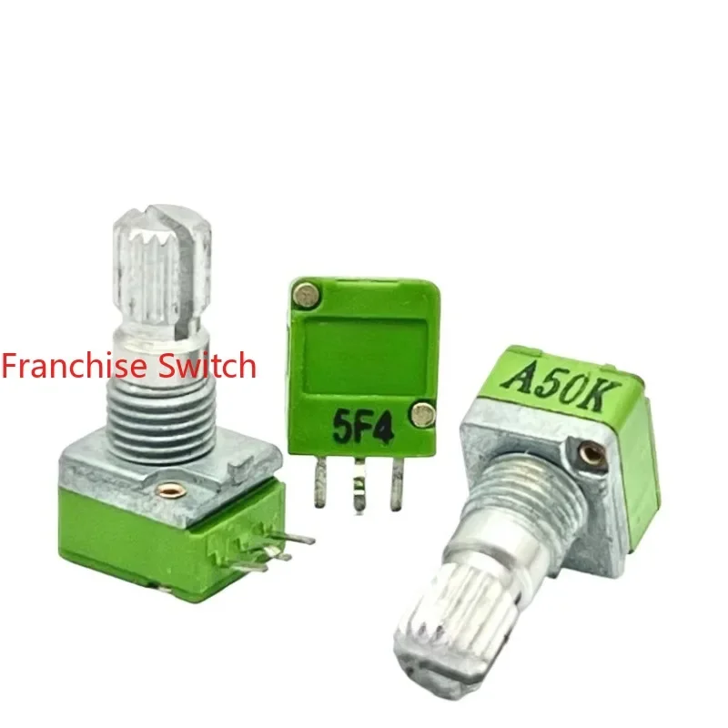 10PCS RK09 Precision Potentiometer Single A50K/B50K Shaft Length 15MM Audio Tuning 3Feet